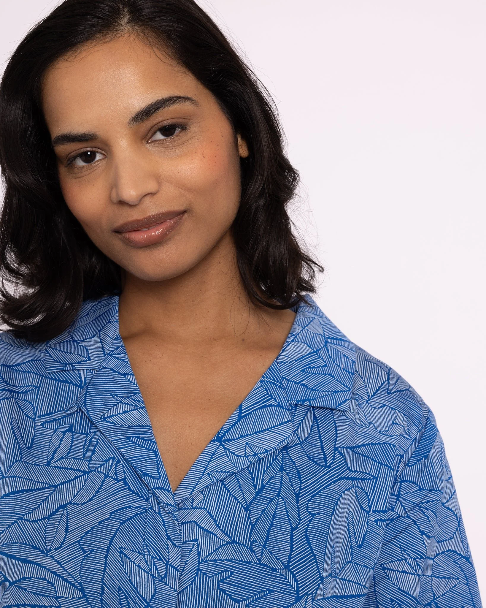 Organic Cotton Blue Pyjama Set, Eve