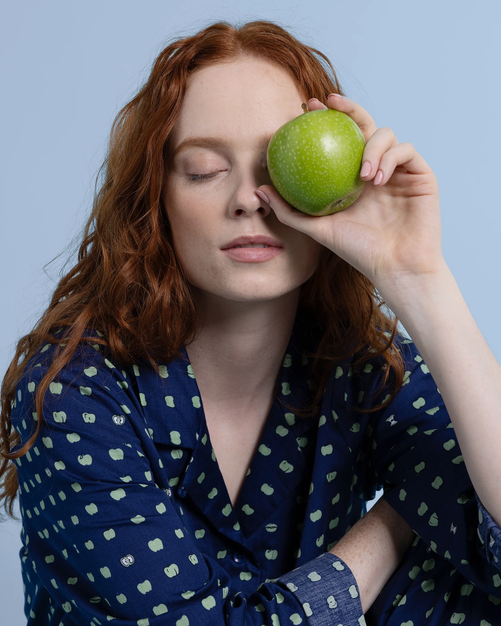 Organic Cotton Navy Pyjama Set, Pipped